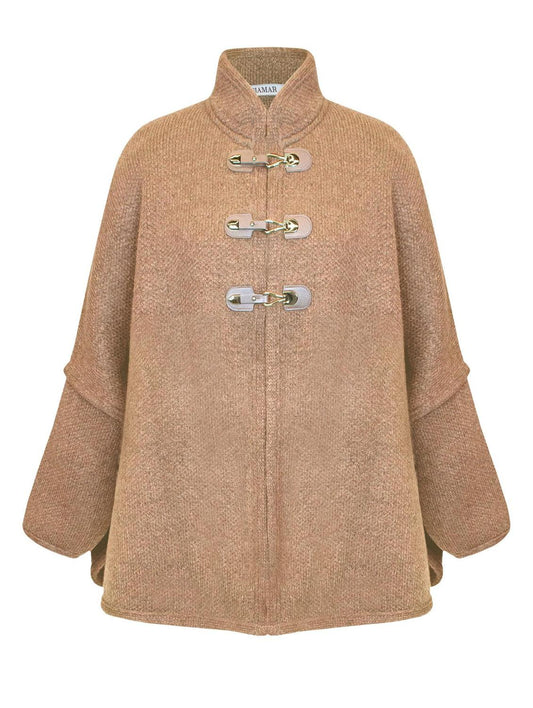 Capa mullet com fechamento em alamar e mangas de cava quadrada Biamar