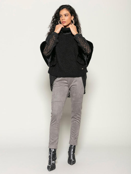 Capa em trama detalhada com pele fake Biamar