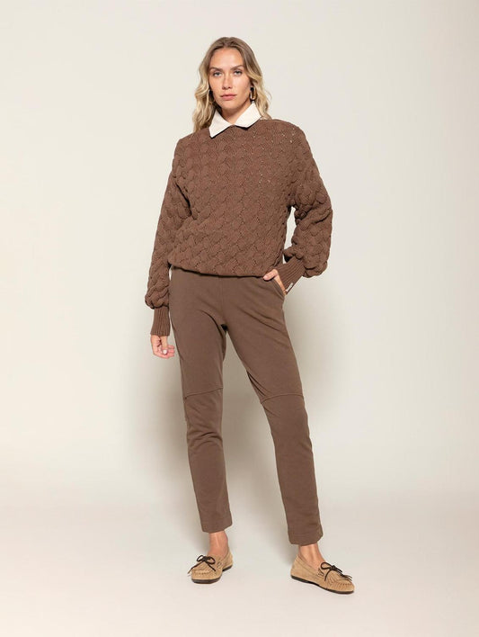 Blusa de algodão em ponto corda Biamar